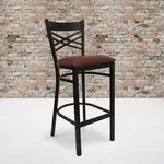 Flash Furniture XU-6F8BXBK-BAR-BURV-GG