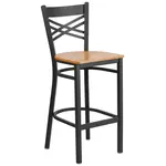 Flash Furniture XU-6F8BXBK-BAR-NATW-GG