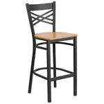 Flash Furniture XU-6F8BXBK-BAR-NATW-GG
