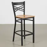 Flash Furniture XU-6F8BXBK-BAR-NATW-GG