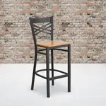 Flash Furniture XU-6F8BXBK-BAR-NATW-GG