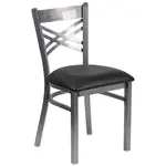 Flash Furniture XU-6FOB-CLR-BLKV-GG