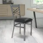 Flash Furniture XU-6FOB-CLR-BLKV-GG