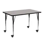 Flash Furniture XU-A2448-REC-GY-H-A-CAS-GG