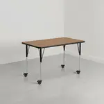 Flash Furniture XU-A2448-REC-OAK-H-A-CAS-GG