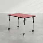 Flash Furniture XU-A2448-REC-RED-H-A-CAS-GG