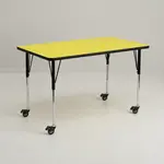 Flash Furniture XU-A2448-REC-YEL-H-A-CAS-GG