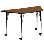 Flash Furniture XU-A2448-TRAP-OAK-H-A-CAS-GG