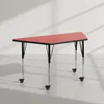 Flash Furniture XU-A2448-TRAP-RED-H-A-CAS-GG