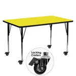 Flash Furniture XU-A2460-REC-YEL-H-A-CAS-GG