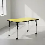 Flash Furniture XU-A2460-REC-YEL-H-A-CAS-GG