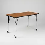 Flash Furniture XU-A3048-CON-OAK-T-A-CAS-GG