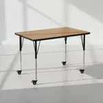 Flash Furniture XU-A3048-REC-OAK-T-A-CAS-GG