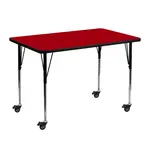 Flash Furniture XU-A3048-REC-RED-T-A-CAS-GG