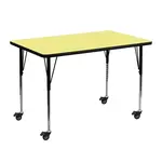 Flash Furniture XU-A3048-REC-YEL-T-A-CAS-GG
