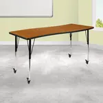 Flash Furniture XU-A3060-CON-OAK-T-A-CAS-GG
