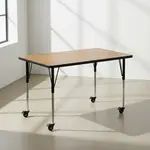 Flash Furniture XU-A3060-REC-OAK-H-A-CAS-GG