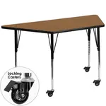 Flash Furniture XU-A3060-TRAP-OAK-T-A-CAS-GG