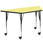 Flash Furniture XU-A3060-TRAP-YEL-T-A-CAS-GG
