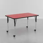 Flash Furniture XU-A3072-REC-RED-H-A-CAS-GG