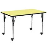 Flash Furniture XU-A3072-REC-YEL-T-A-CAS-GG
