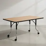 Flash Furniture XU-A3672-REC-OAK-H-A-CAS-GG