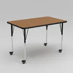 Flash Furniture XU-A3672-REC-OAK-T-A-CAS-GG