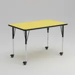 Flash Furniture XU-A3672-REC-YEL-H-A-CAS-GG