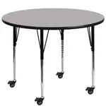 Flash Furniture XU-A42-RND-GY-T-A-CAS-GG
