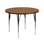 Flash Furniture XU-A42-RND-OAK-T-A-GG
