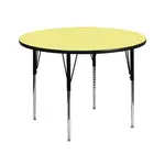 Flash Furniture XU-A42-RND-YEL-T-A-GG