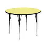 Flash Furniture XU-A42-RND-YEL-T-A-GG