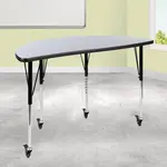 Flash Furniture XU-A48-HCIRC-GY-T-A-CAS-GG