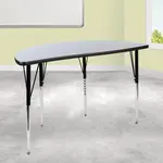 Flash Furniture XU-A48-HCIRC-GY-T-A-GG