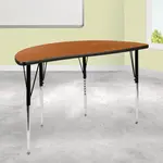 Flash Furniture XU-A48-HCIRC-OAK-T-A-GG