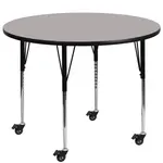 Flash Furniture XU-A48-RND-GY-H-A-CAS-GG