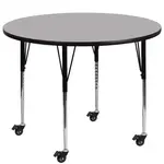 Flash Furniture XU-A48-RND-GY-T-A-CAS-GG