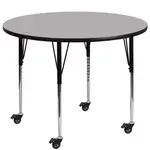 Flash Furniture XU-A48-RND-GY-T-A-CAS-GG