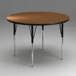 Flash Furniture XU-A48-RND-OAK-H-A-GG