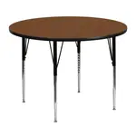 Flash Furniture XU-A48-RND-OAK-H-A-GG