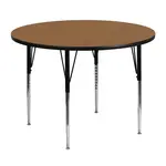 Flash Furniture XU-A48-RND-OAK-T-A-GG