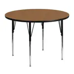 Flash Furniture XU-A48-RND-OAK-T-A-GG