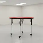 Flash Furniture XU-A48-RND-RED-T-A-CAS-GG