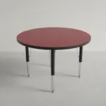 Flash Furniture XU-A48-RND-RED-T-A-GG