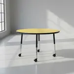 Flash Furniture XU-A48-RND-YEL-H-A-CAS-GG