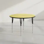 Flash Furniture XU-A48-RND-YEL-H-A-GG