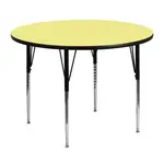 Flash Furniture XU-A48-RND-YEL-T-A-GG