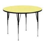 Flash Furniture XU-A48-RND-YEL-T-A-GG