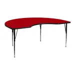Flash Furniture XU-A4872-KIDNY-RED-T-A-GG