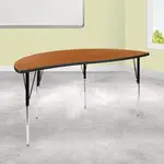 Flash Furniture XU-A60-HCIRC-OAK-T-A-GG